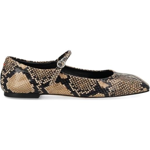 Aeyde ballerine con stampa - marrone