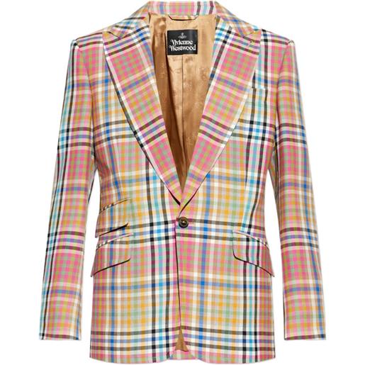 Vivienne Westwood blazer a quadri - rosa
