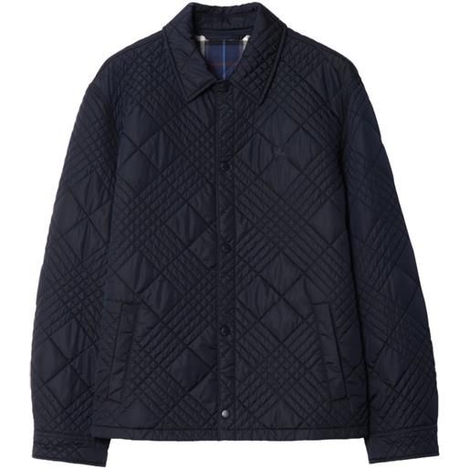 Burberry giacca a quadri - blu