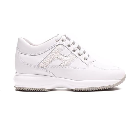 Hogan sneakers con punta tonda - bianco