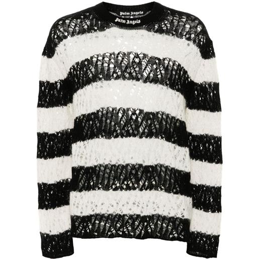 Palm Angels maglione con ricamo - nero