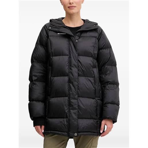 Mammut piumino con logo - nero