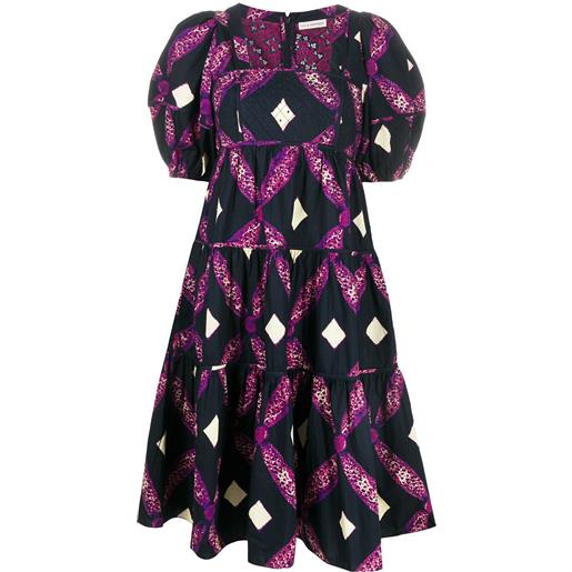 Ulla Johnson abito da giorno con stampa - blu