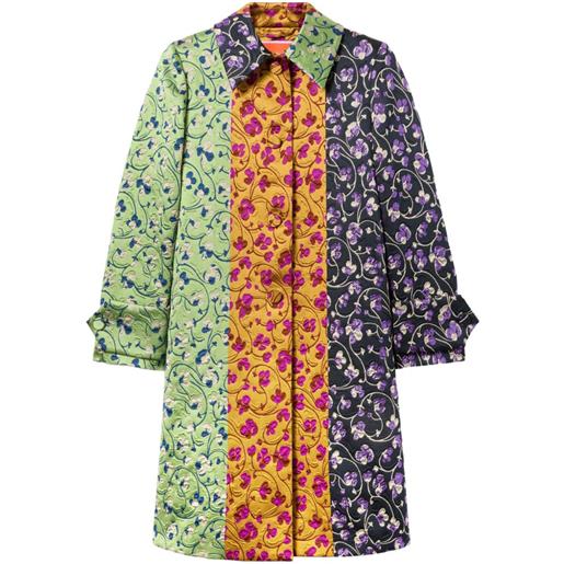 La DoubleJ cappotto precious a fiori - verde