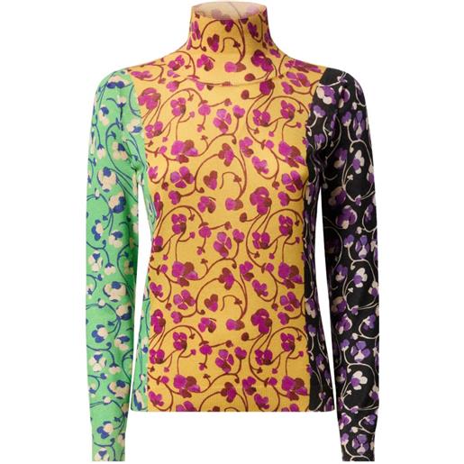 La DoubleJ blusa a fiori - giallo