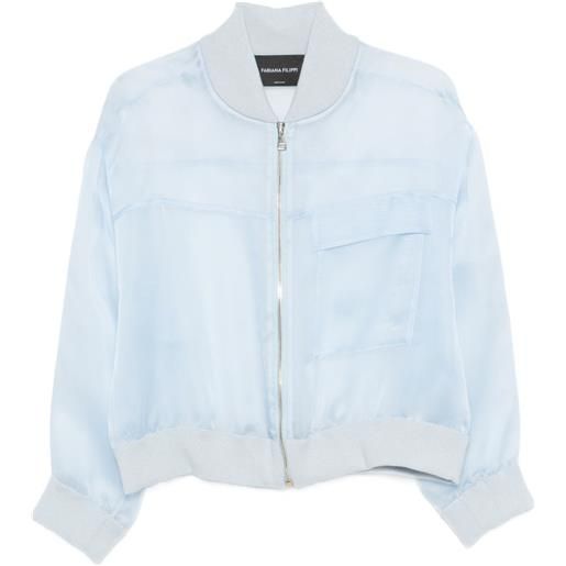 Fabiana Filippi bomber con tasche - blu