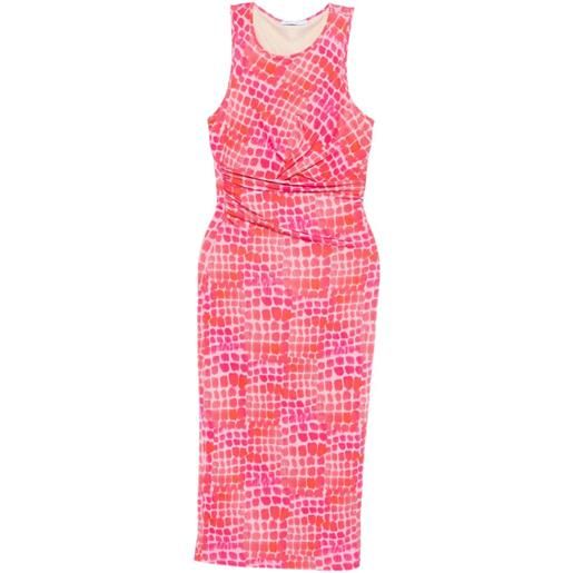 Patrizia Pepe abito midi con stampa - rosa
