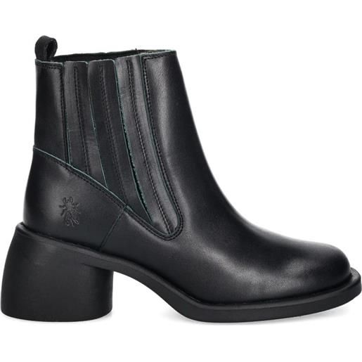 Fly London stivali con tacco largo - nero
