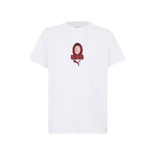 ACM 1899 a. C. Milan - t-shirt ftbl. Culture, maglietta con logo puma, prodotto ufficiale, adulto, bianco, xs