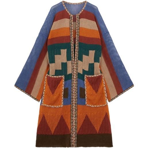 Fortela cardigan lungo lara - blu