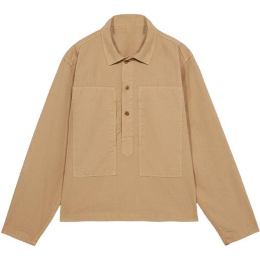 Fortela giacca-camicia fuego con taschino - toni neutri