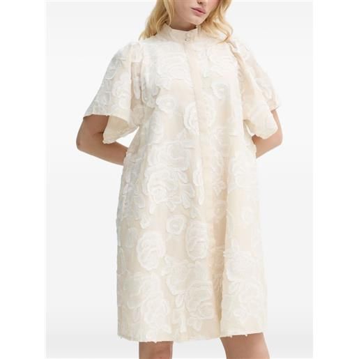 Bruuns Bazaar abito calamus philly a fiori - bianco