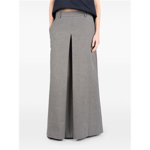 Société Anonyme gonna lunga victoria con spacco - grigio