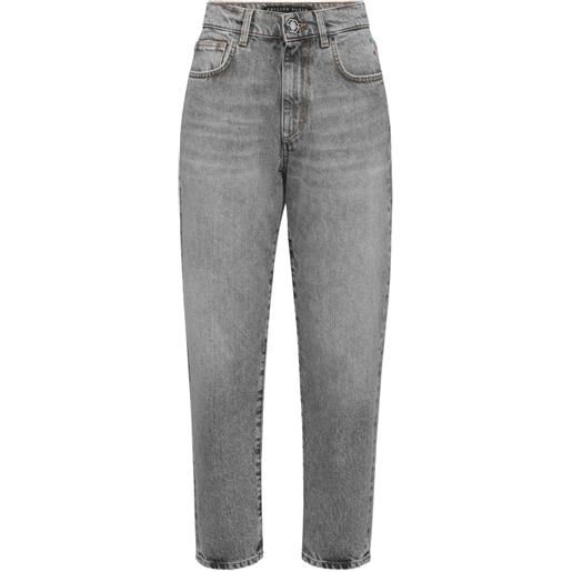 Philipp Plein jeans mom - grigio
