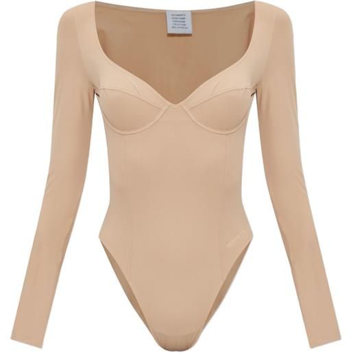 VETEMENTS body a maniche lunghe - toni neutri