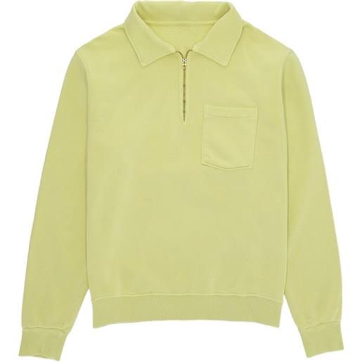 Fortela felpa yale con zip - verde