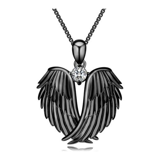 Minoplata Ciondolo Silhouette Vergine del Rugiada in Argento Sterling 925 un gioiello unisex per i fedeli della Colomba Bianca, Argento, Nessuna pietra preziosa