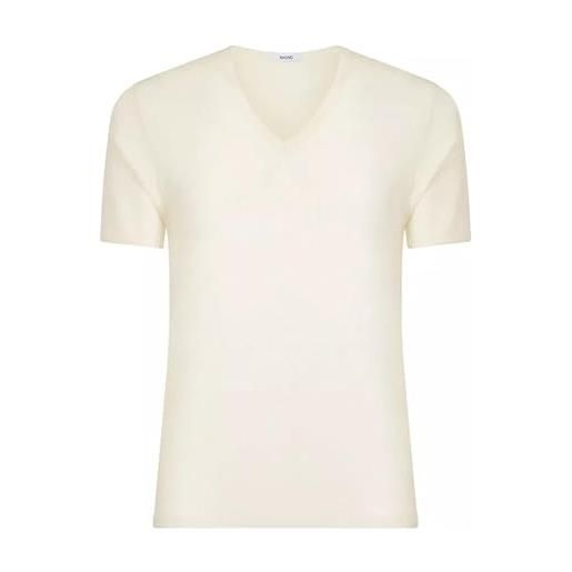 dolcecasabiancheria ragno maglia intima uomo, manica corta scollo a v, canotta lana cotone sintonia, 7-xxl 065458