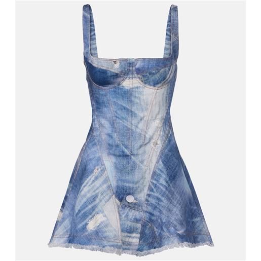 Roberto Cavalli abito corto di jeans