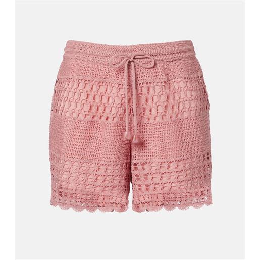 Zimmermann shorts wanderlust in crochet
