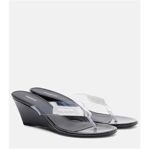 Coperni sandali infradito in pvc con logo