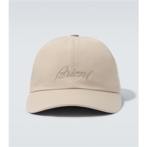 Brioni cappello da baseball con ricamo