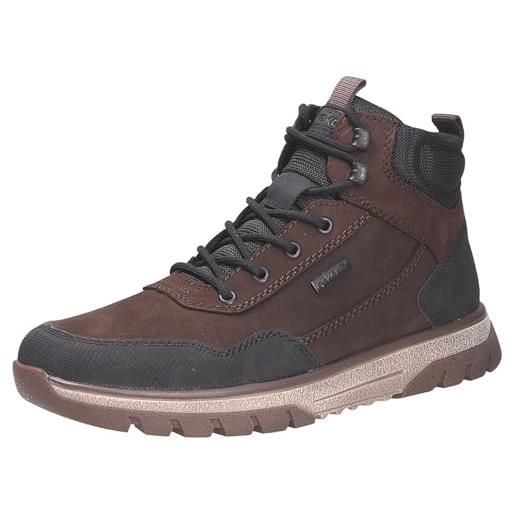 Rieker Stivali Uomo Impermeabili 38832 Con RiekerTEX, Pelle E Lacci, Altezza Caviglia