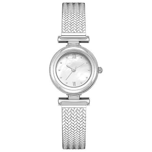 Orologio Da Donna XCZAP Al Quarzo – Quadrante Piccolo, Bracciale A Cuore, Argento E Rosa