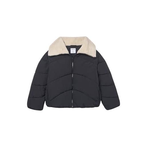 Mayoral giaccone collo teddy per bambine e ragazze nero 10 anni (140cm)