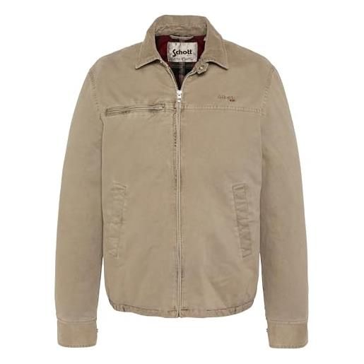 Schott NYC carther-taupe-xxl giacca, marrone, uomo