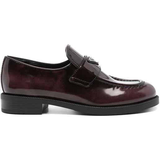 Prada mocassini in pelle - rosso