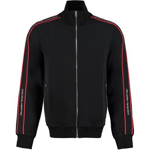 Alexander McQueen giacca sportiva con stampa - nero