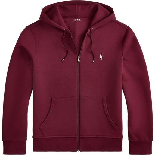 Polo Ralph Lauren felpa con zip - rosso