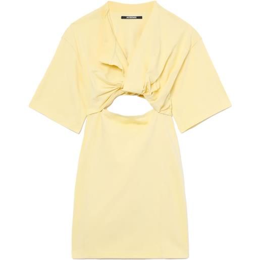 Jacquemus abito corto la robe bahia - giallo