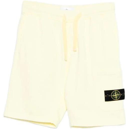 Stone Island organic cotton fleece shorts