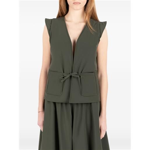 Société Anonyme gilet con nodo - verde