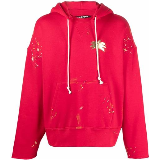 Palm Angels felpa con stampa - rosso