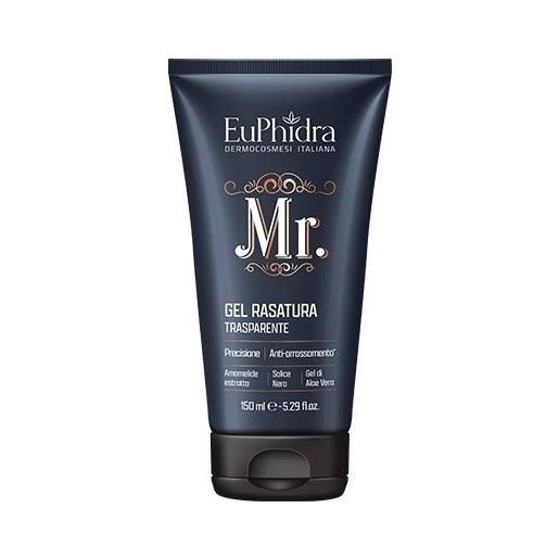 Euphidra Mr. gel rasatura barba trasparente anti-arrossamento 150 ml