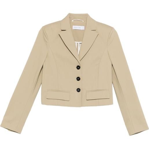 Patrizia Pepe blazer crop - toni neutri