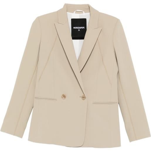 Patrizia Pepe blazer doppiopetto - toni neutri