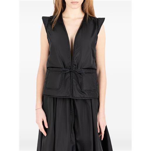 Société Anonyme gilet con nodo - nero
