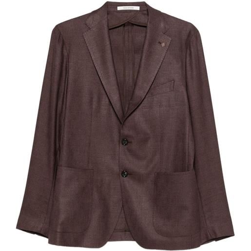 Tagliatore blazer con tasche applicate - marrone