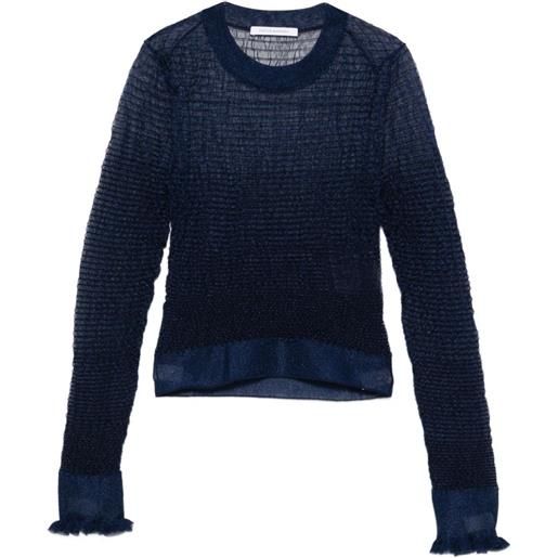 Cecilie Bahnsen top con ruches - blu