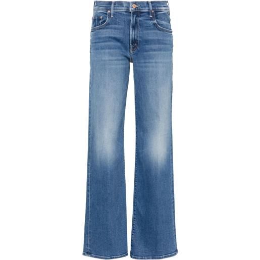 MOTHER jeans the mid rise maven sneak - blu