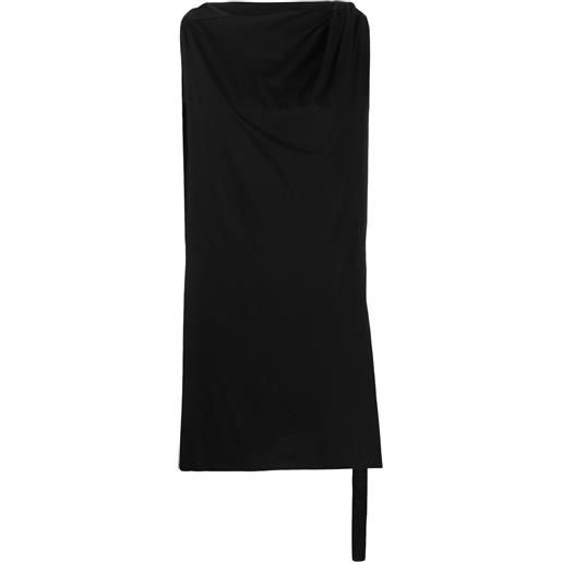 Rick Owens DRKSHDW tunica drappeggiata - nero