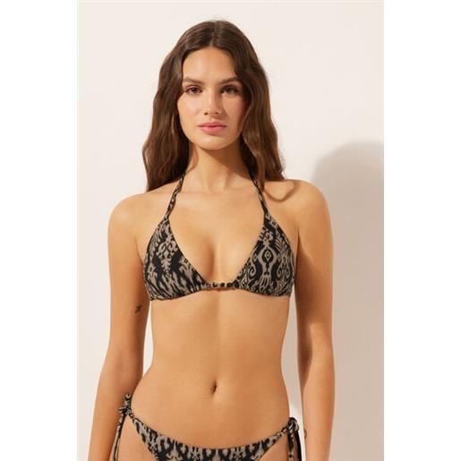 Calzedonia triangolo costume golden ethnic marrone
