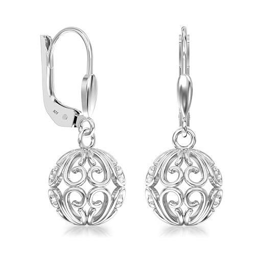 Orecchini in argento sterling 925 con pietra di luna • Regalo per lei - Italia