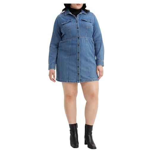 Levi's abito da donna plus size flynn western, ringing bells 2, 4xl plus