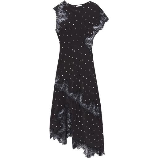 A.L.C. abito alessia lungo a pois - nero