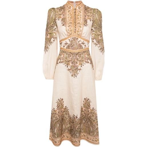 ZIMMERMANN abito natura midi - toni neutri